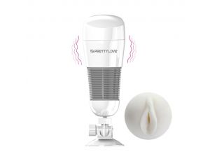 Masturbator wibrujący Pretty Love Hedy biały 27 cm