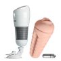 Masturbator z wibracyjną podstawą ssącą Pretty Love Hedy cielisty LR44 - 4