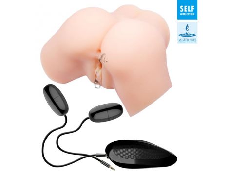 Masturbator wibrujący Crazy Bull Samantha z pilotem cielisty - 7