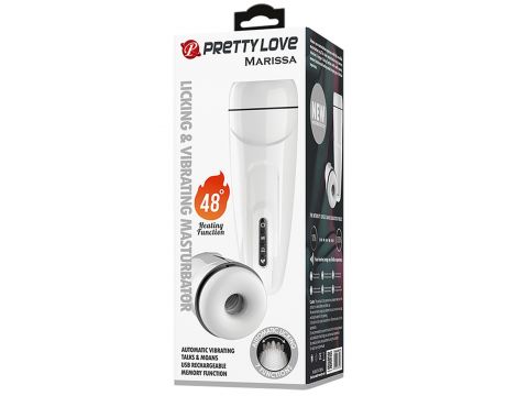 PRETTY LOVE - MARISSA, 12 vibration functions Heating temperature up to 48? Sex talk Memory function 7 licking modes - 10