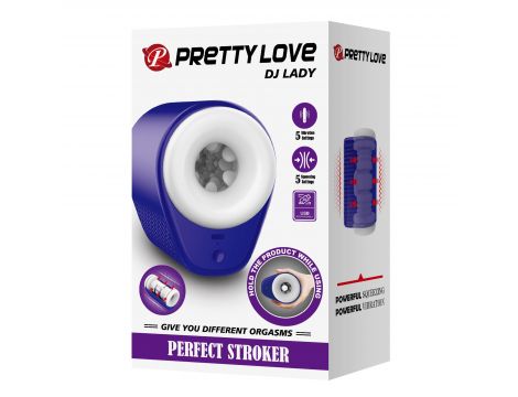 Masturbator Pretty Love Dj Lady z wibracją i ściskaniem