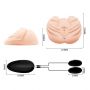 Masturbator realistyczny Crazy Bull wagina i anus wibrujący cielisty 22 cm - 5