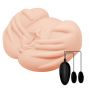 Masturbator realistyczny Crazy Bull wagina i anus wibrujący cielisty 22 cm - 10