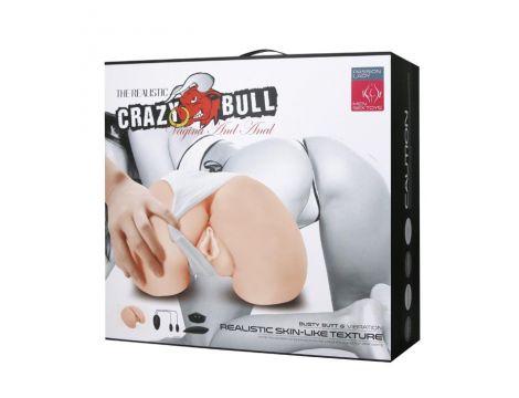 Masturbator Crazy Bull pochwa i odbyt 6 funkcji wibracji - 8