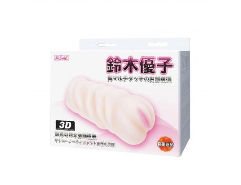 Masturbator realistyczny waginalny Baile 3D różowy wodoodporny - 7