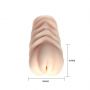 Masturbator realistyczny waginalny Baile 3D różowy wodoodporny - 9