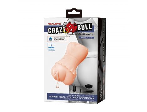 Masturbator wagina Crazy Bull z wibracją na baterie AAA - 11