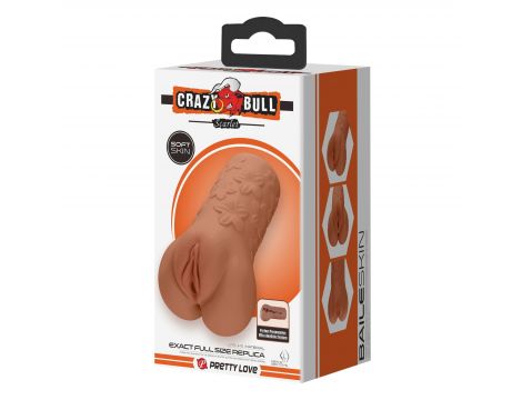 Masturbator TPR Crazy Bull Scarlet wodoodporny - 12
