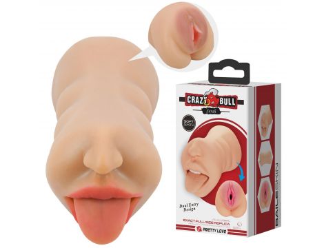 Masturbator dwukanałowy Crazy Bull Sarah TPR - 4