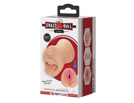 Masturbator dwukanałowy Crazy Bull Sarah TPR - 11