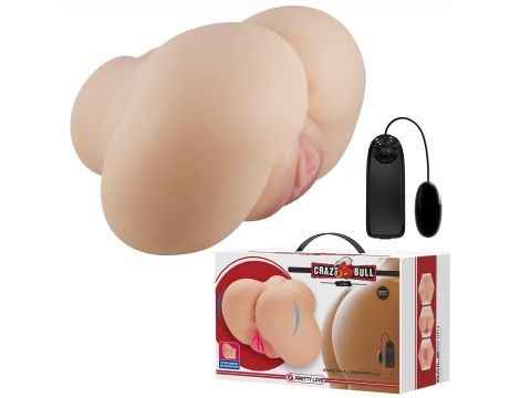 Masturbator podwójny realistyczny Crazy Bull Luna z wibracją - 2