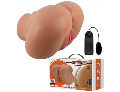 Masturbator podwójny Crazy Bull Luna z wibracją - 2