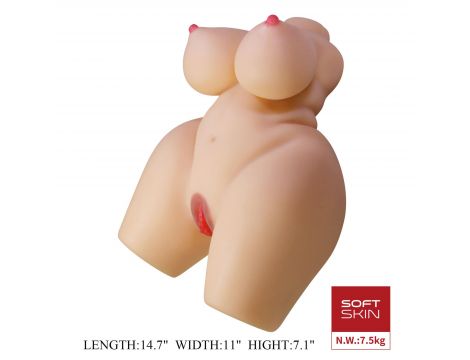Masturbator waginalno analny Crazy Bull Grace TPR 37 5 cm - 3