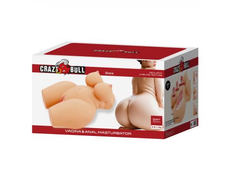 Masturbator waginalno analny Crazy Bull Grace TPR 37 5 cm - 9