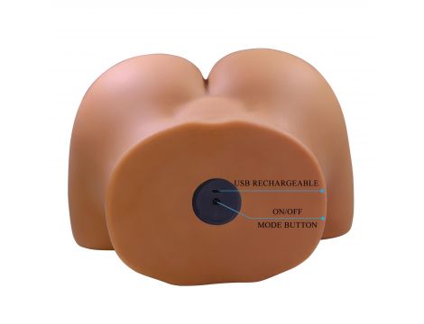 Masturbator realistyczny Crazy Bull Wendy z wibracją 34 cm - 8