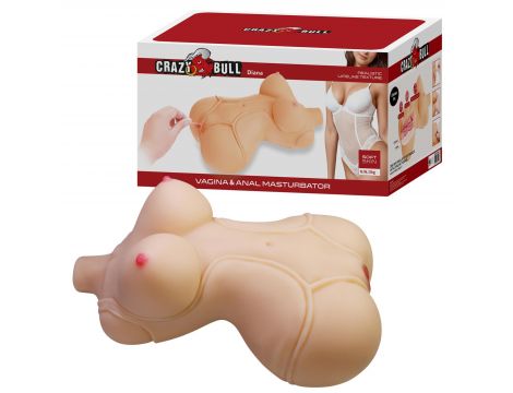 Masturbator waginalny i analny Crazy Bull Diana 37cm - 11