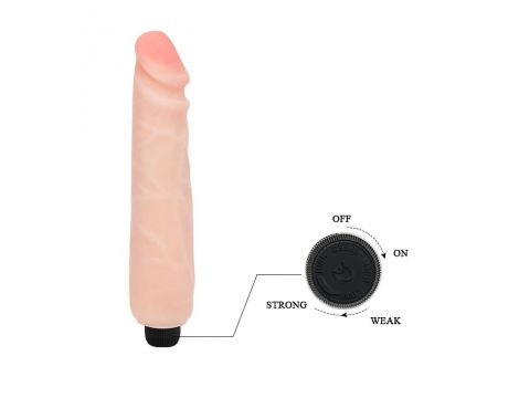 Wibrator elastyczny Baile realistyczny cielisty 25 cm - 3