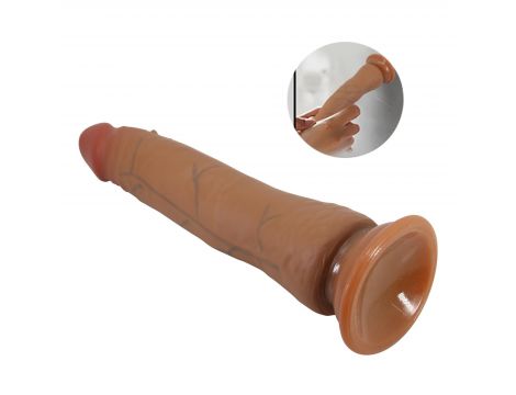 Dildo realistyczne Baile Barbara giętkie z przyssawką 21 cm - 7