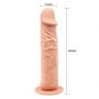Dildo Baile Barbara z żyłkami cieliste 7.8 cala - 3