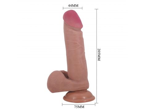 Dildo realistyczne Sliding Skin Baile TPR 8.1'' - 10