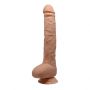 Dildo z cyberskóry Baile Beautiful DICK 11 cali cieliste - 9