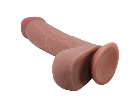 Dildo realistyczne Baile Sliding Skin 9,2 cala TPR z przyssawką - 7