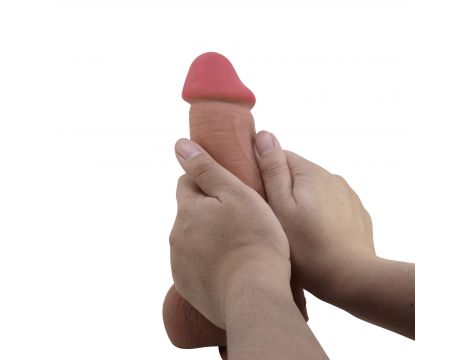 Dildo realistyczne Baile Sliding Skin 9,2 cala TPR z przyssawką - 6