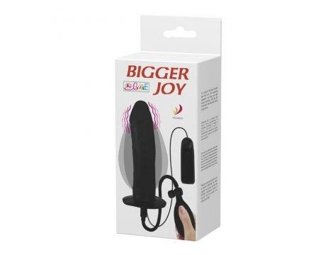 Korek analny wibrujący nadmuchiwany Baile Bigger Joy gumowy - 8