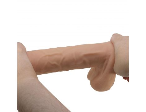 Dildo realistyczne Baile Sliding Skin 10,2'' TPR z przyssawką giętkie - 7
