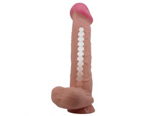 Dildo Baile Sliding Skin giętkie z przyssawką TPR 10,2''