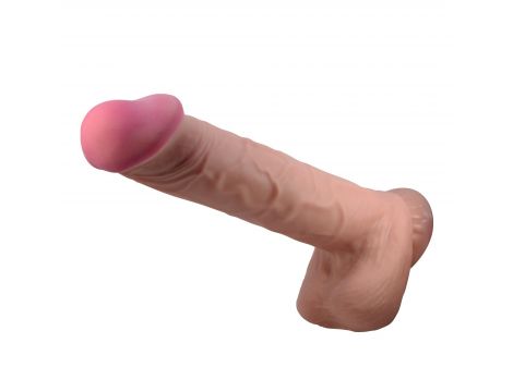 Dildo Baile Sliding Skin giętkie z przyssawką TPR 10,2'' - 2