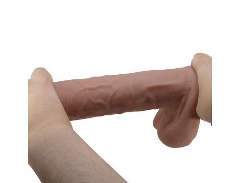 Dildo Baile Sliding Skin giętkie z przyssawką TPR 10,2'' - 7