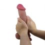 Dildo Baile Sliding Skin giętkie z przyssawką TPR 10,2'' - 9