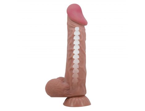 Dildo realistyczne Baile Sliding Skin giętkie przyssawkowe 24 cm TPR - 3