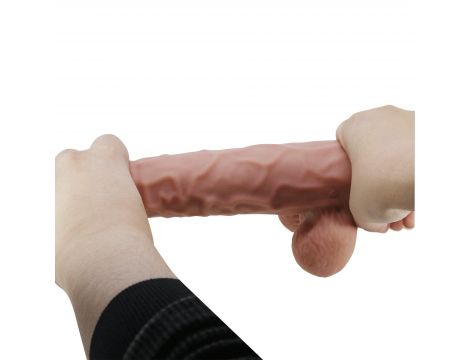 Dildo realistyczne Baile Sliding Skin giętkie przyssawkowe 24 cm TPR - 10