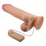 Wibrator realistyczny Baile Sliding Skin 9,4'' cielisty z przyssawką - 7