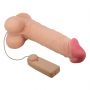 Wibrator realistyczny Baile Sliding Skin 9,4'' cielisty z przyssawką - 6