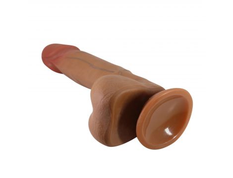 Dildo realistyczne Baile zakrzywione z przyssawką 21,8 cm - 6