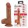 Dildo realistyczne Baile zakrzywione z przyssawką 21,8 cm