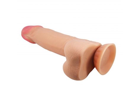 Dildo realistyczne Baile z przyssawką giętkie cieliste 22 cm TPR - 9