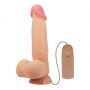 Wibrator realistyczny Baile Sliding Skin 8,5'' flesh z przyssawką - 3