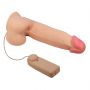 Wibrator realistyczny Baile Sliding Skin 8,5'' flesh z przyssawką - 5