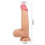 Wibrator realistyczny Baile Sliding Skin 8,5'' flesh z przyssawką - 9