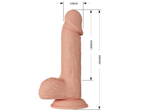 Dildo realistyczne TPR Baile Beautiful Catoblepas 8.1" - 7