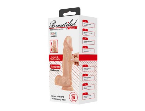 Dildo realistyczne Baile Beautiful Zebulon TPR 7.6 - 8