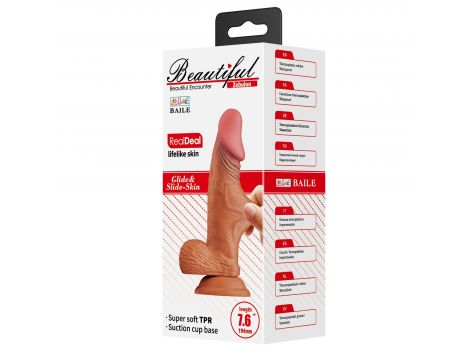 Dildo realistyczne Zebulon Baile TPR 19,4 cm - 6