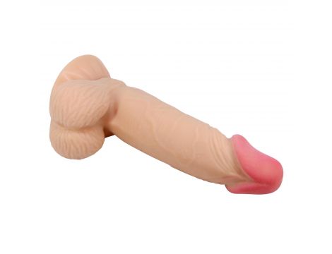 Dildo realistyczne Baile Sliding Skin cieliste 19 cm z przyssawką - 7