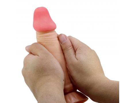 Dildo realistyczne Baile Sliding Skin cieliste 19 cm z przyssawką - 6