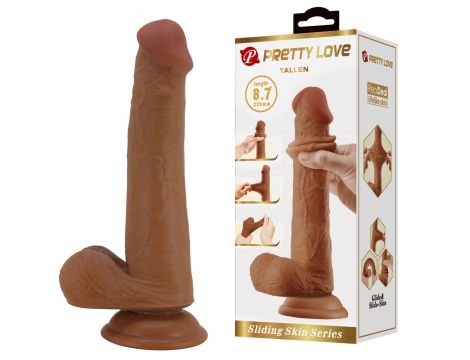 Dildo realistyczne Pretty Love TALLEN TPR 22 cm z przyssawką - 2