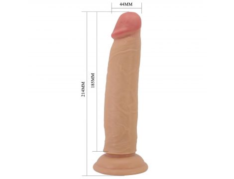 Dildo realistyczne Pretty Love Keon TPR giętkie 21 cm z przyssawką - 11